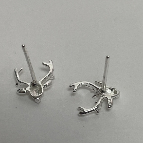 Deer Earrings Sterling Silver NWOT - Picture 8 of 9